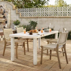 Delmar Washed Brown Outdoor Dining Chair -Famous Furniture Shop JSOL 031A ROM 1 35596.1622910437