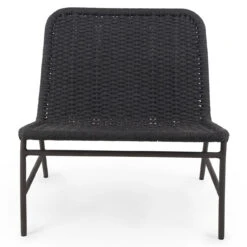Bruno Dark Grey Rope Outdoor Chair -Famous Furniture Shop JSOL 048 FRT 1 53373.1622916841