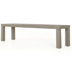 Sonora Grey Teak Wood Outdoor Dining Bench 72"