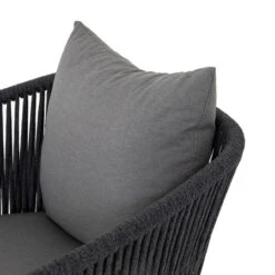 Porto Charcoal Woven Rope Outdoor Lounge Chair 15 Porto Charcoal Woven Rope Outdoor Lounge Chair -Famous Furniture Shop JSOL 09605K 562 DET 5 55606.1591045554