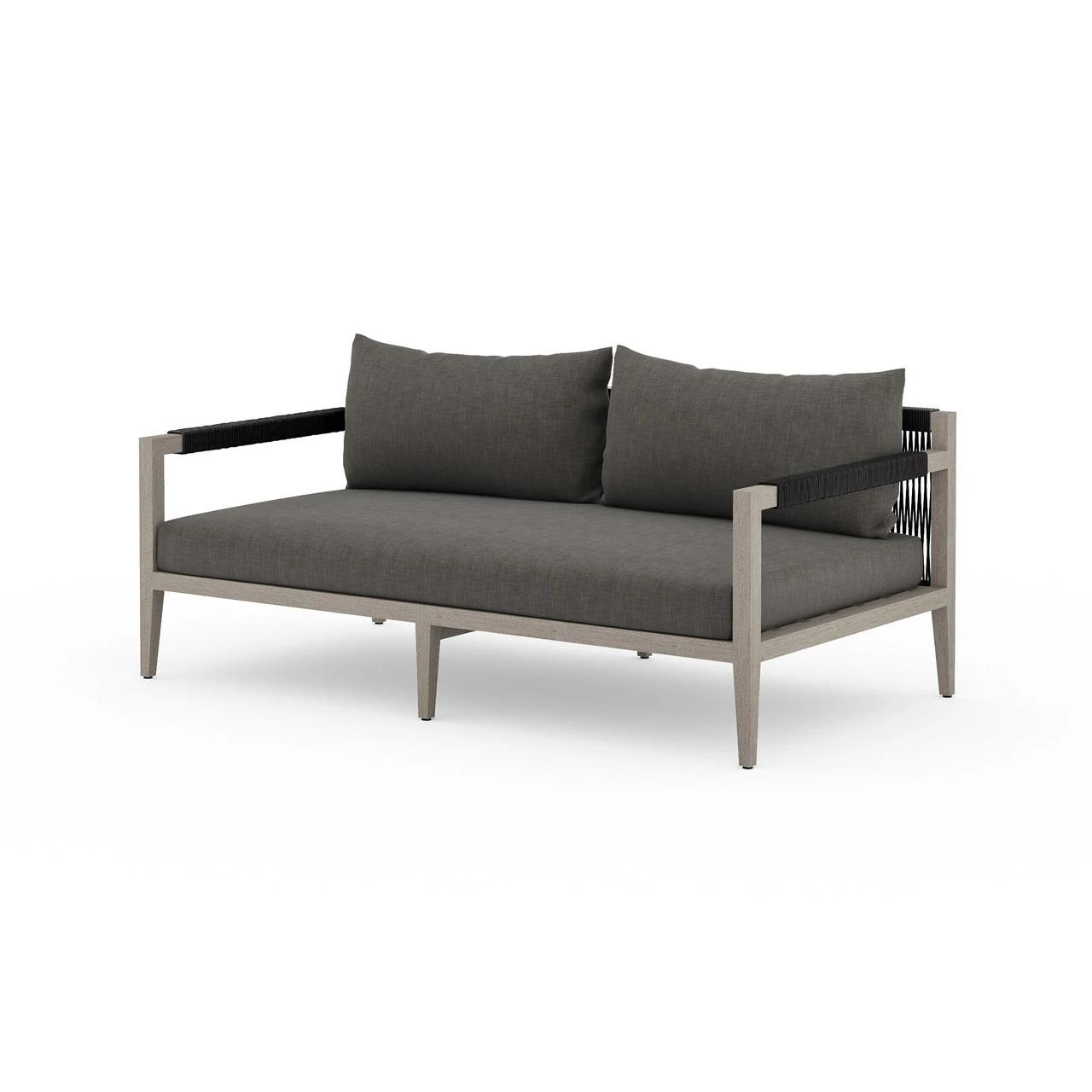 Sherwood Grey Teak Outdoor Sofa 63" 3 Sherwood Grey Teak Outdoor Sofa 63"