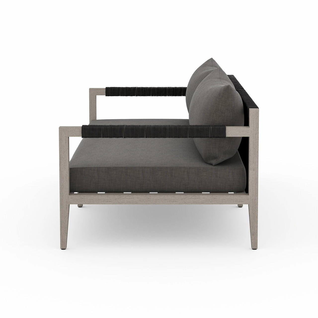 Sherwood Grey Teak Outdoor Sofa 63" 5 Sherwood Grey Teak Outdoor Sofa 63" - Image 3