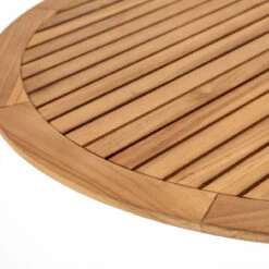 Reina Teak Top Tulip Base Outdoor Bar Table 32" -Famous Furniture Shop JSOL 120 DET 1 07269.1594752873