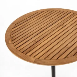 Reina Teak Top Tulip Base Outdoor Bar Table 32" -Famous Furniture Shop JSOL 120 DET 4 24586.1594752878