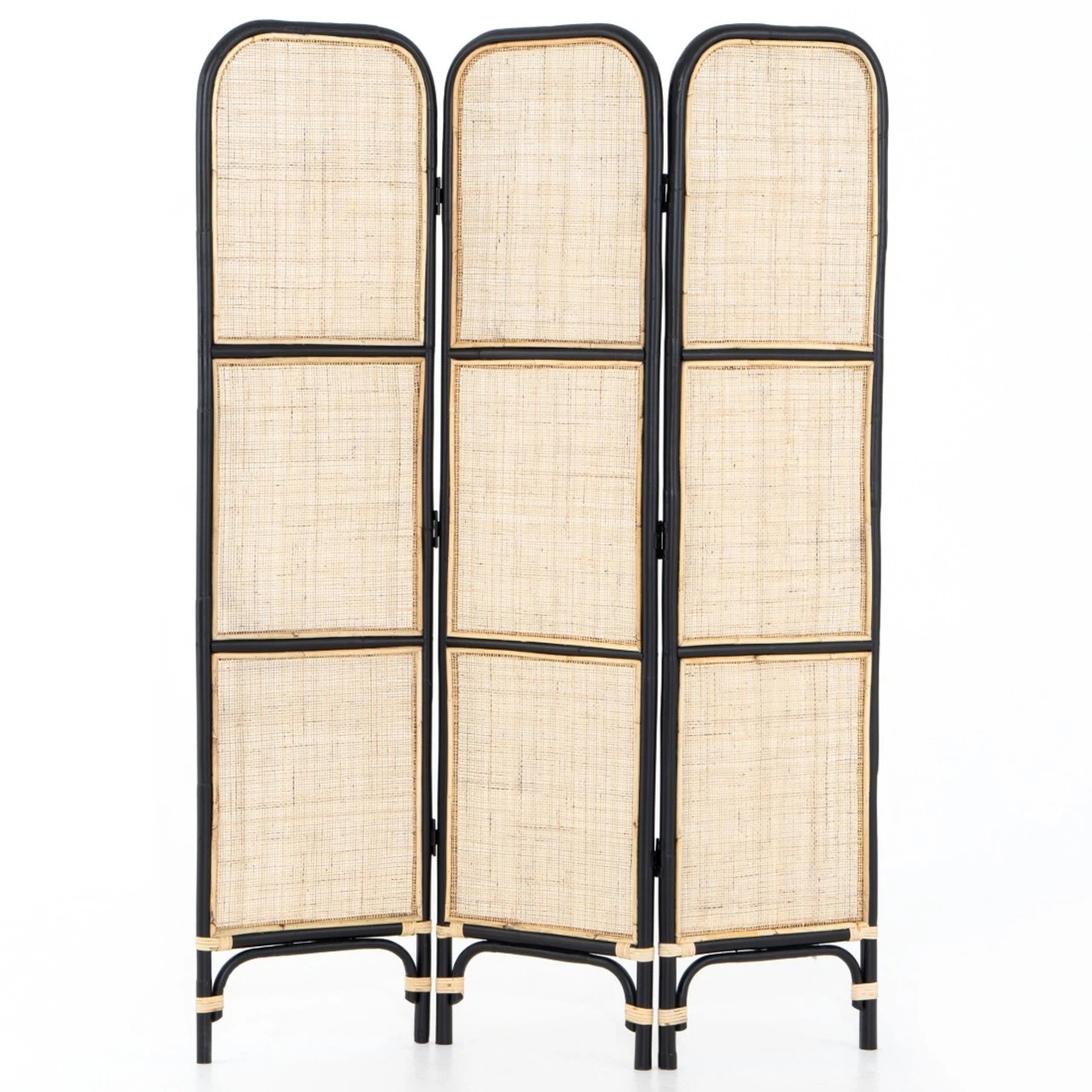 Sundara Woven Natural Rattan Screen Room Divider 6 Sundara Woven Natural Rattan Screen Room Divider - Image 4
