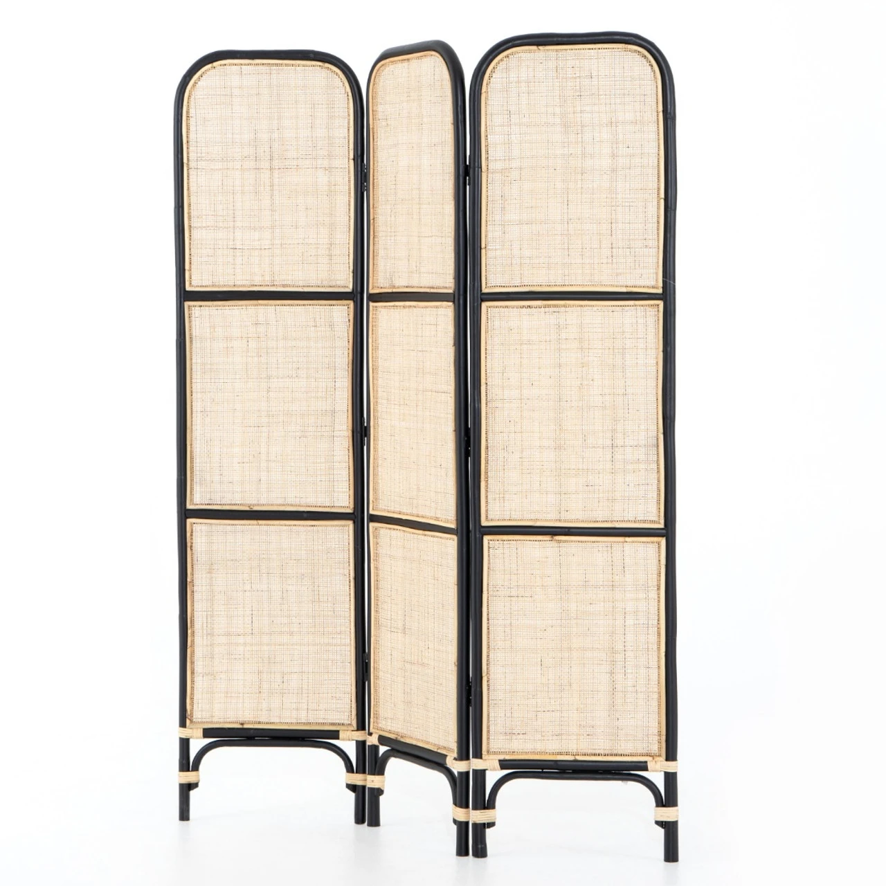 Sundara Woven Natural Rattan Screen Room Divider 3 Sundara Woven Natural Rattan Screen Room Divider