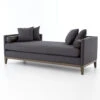 Kensington Charcoal Upholstered Double Chaise Daybed -Famous Furniture Shop Kensington Charcoal Upholstered Double Chaise Daybed 61120.1431479739