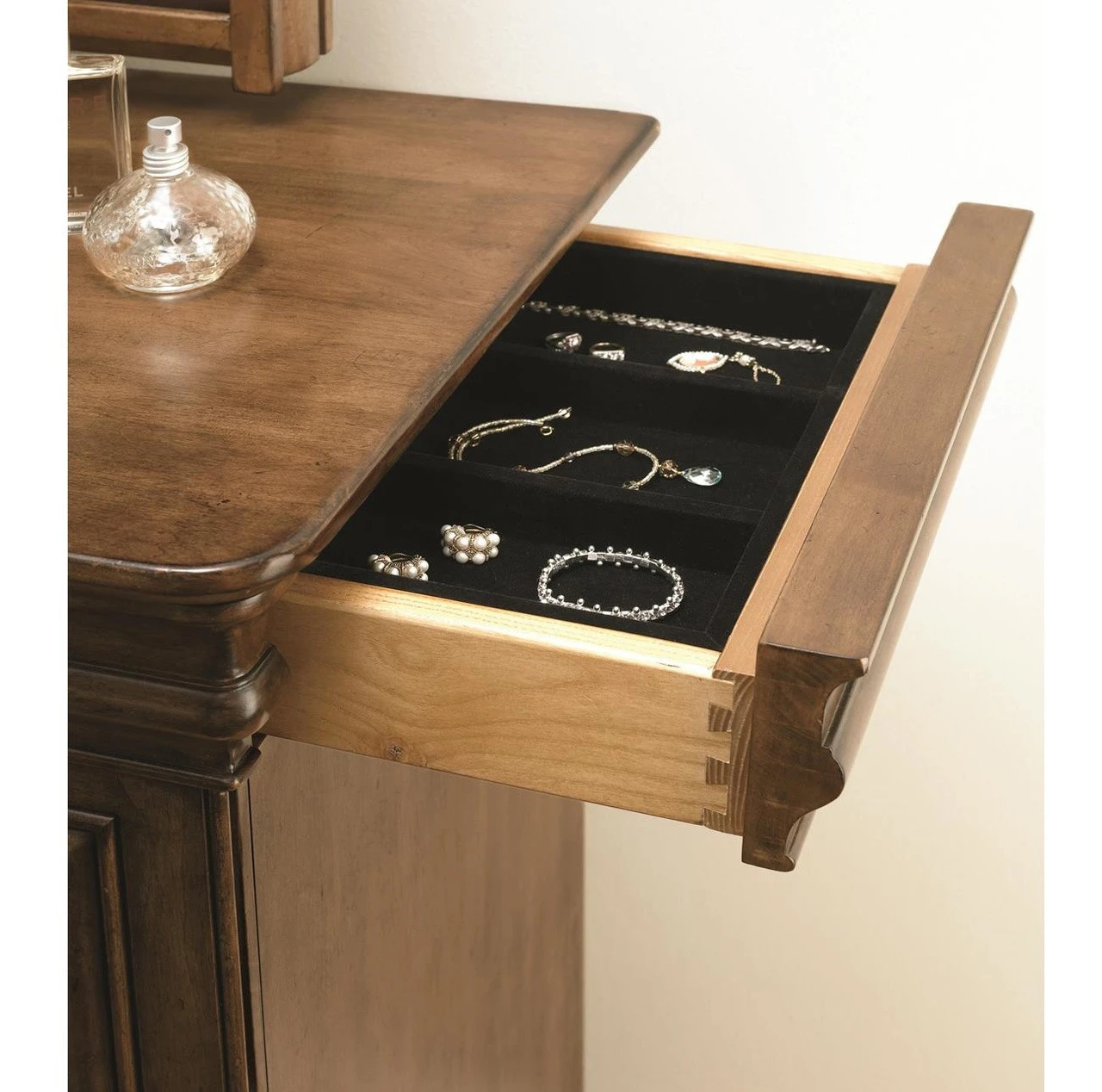 Louis Philippe Solid Wood Gentleman's Dressing Chest 4 Louis Philippe Solid Wood Gentleman's Dressing Chest - Image 2