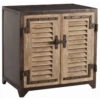 Lyon Industrial 2 Door Iron Cabinet -Famous Furniture Shop Lyon Shutter Rusted Natural Iron Cabinet 81593.1448245156