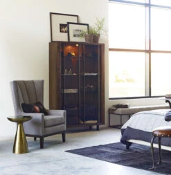 Mod Brass Pedestal Side Table With Mirrored Top 8 Mod Brass Pedestal Side Table With Mirrored Top -Famous Furniture Shop Mod Brass Pedestal Side Table with Mirrored Top3 09291.1428357377