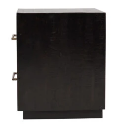 Modern Burnished Black Wood 2 Drawer Nightstand -Famous Furniture Shop Modern Burnished Black Wood 2 Drawer Nightstand3 71216.1431567808