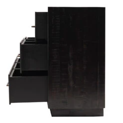 Modern Burnished Black Wood 9 Drawer Dresser -Famous Furniture Shop Modern Burnished Black Wood 9 Drawer Dresser4 90197.1431566891