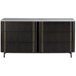 Nina Magon Bronze 6 Drawer Dresser