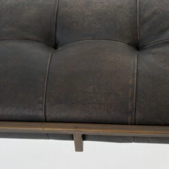 Oxford Tufted Vintage Black Leather Bench 43" -Famous Furniture Shop Oxford Tufted Black Leather Bench1 05205.1452569231