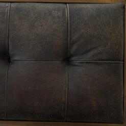 Oxford Tufted Vintage Black Leather Bench 43" -Famous Furniture Shop Oxford Tufted Black Leather Bench2 29579.1452569231