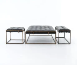 Oxford Tufted Black Leather Ottoman Coffee Table -Famous Furniture Shop Oxford Tufted Black Leather Ottoman Coffee Table1 65356.1630515246