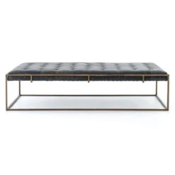 Oxford Tufted Black Leather Ottoman Coffee Table -Famous Furniture Shop Oxford Tufted Black Leather Ottoman Coffee Table4 59100.1630515246