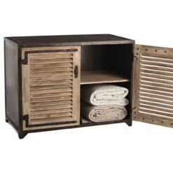 Paris Industrial Iron + Wood 2 Door Cabinet 9 Paris Industrial Iron + Wood 2 Door Cabinet -Famous Furniture Shop Paris Shutter Cabinet1 74849.1448244151