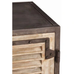 Paris Industrial Iron + Wood 2 Door Cabinet 8 Paris Industrial Iron + Wood 2 Door Cabinet -Famous Furniture Shop Paris Shutter Cabinet2 43741.1448244152