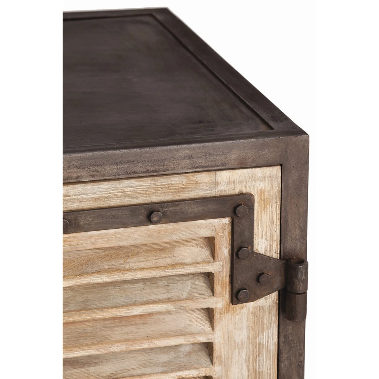 Paris Industrial Iron + Wood 2 Door Cabinet 5 Paris Industrial Iron + Wood 2 Door Cabinet - Image 3