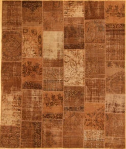 Turkish Patchwork Rugs- Chestnut