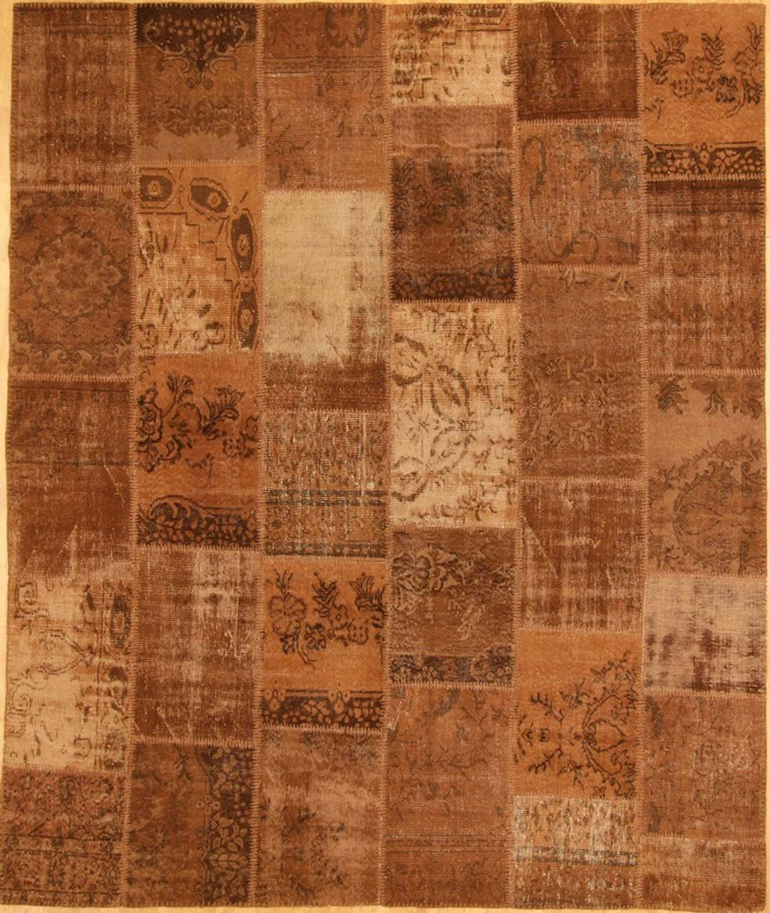 Turkish Patchwork Rugs- Chestnut