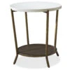 Playlist Stone Top Round End Table