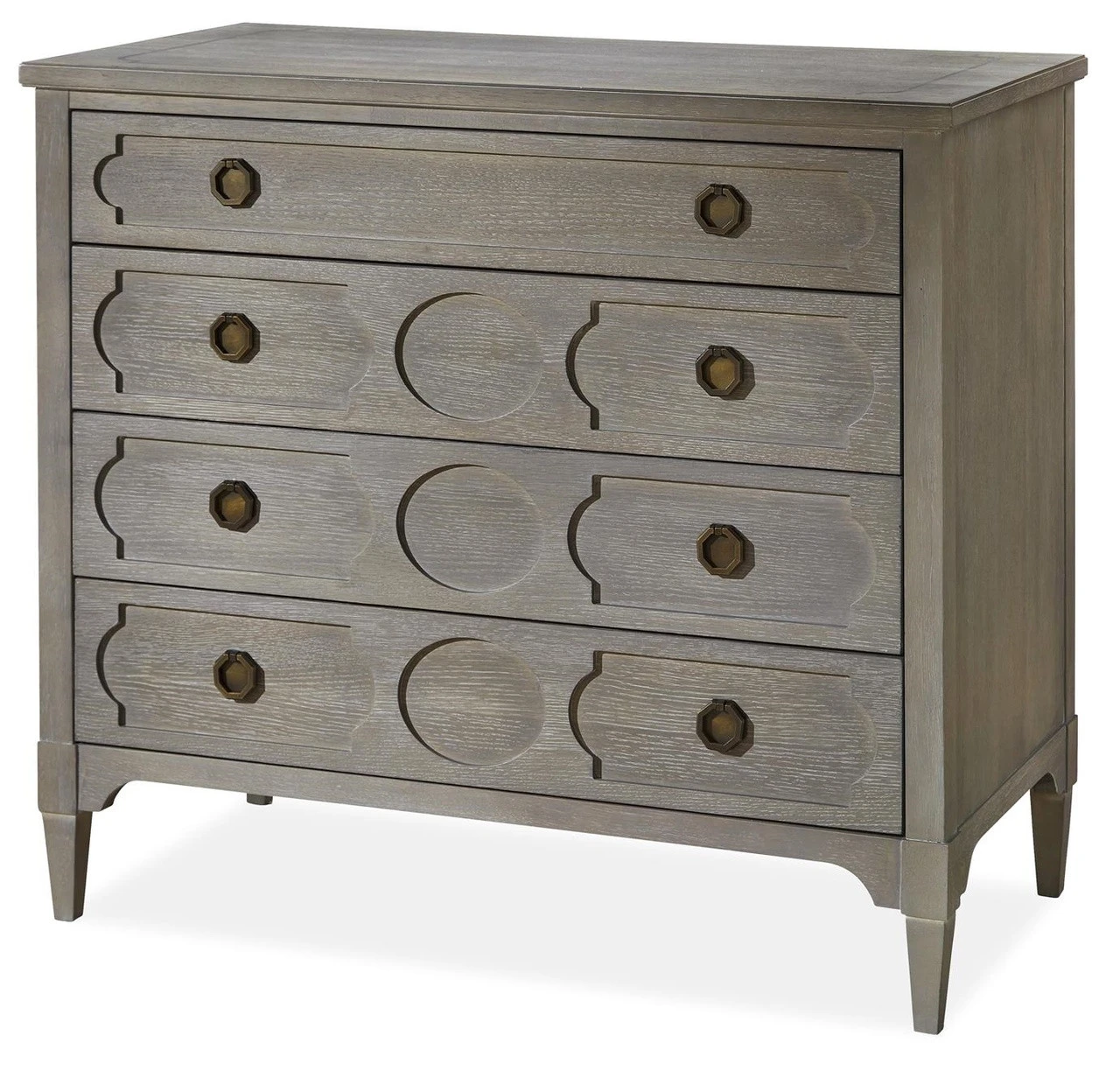 Playlist Vintage Grey Oak 4 Drawers Chest - Image 2