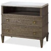 Playlist Vintage Oak Stone Top 2 Drawer Nightstand 1 Playlist Vintage Oak Stone Top 2 Drawer Nightstand -Famous Furniture Shop Playlist Vintage Oak Stone Top 2 Drawer Nightstand3 94452.1458175228