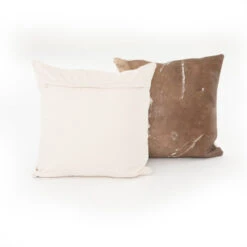 Modern Warm Brown Cowhide Pillows, Set Of 2 -Famous Furniture Shop SMAT 002AK BCK 1 20276.1549652412