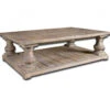 Salvaged Wood Rustic Coffee Table 60" -Famous Furniture Shop Salvaged Blauster leg Coffee Table 98109.1346113007