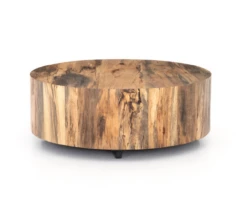 Hudson Spalted Rustic Wood Block Round Coffee Table -Famous Furniture Shop Screen Shot 2022 08 23 at 2.22.10 PM 96079.1661279012