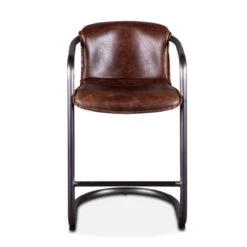 Industrial Loft Metal And Leather Counter Stool - Geisha Brown -Famous Furniture Shop Screenshot 2023 10 30 at 9.08.16 AM 75402.1698671414