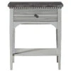 Sojourn French Country Nightstand With Bluestone Top -Famous Furniture Shop Sojourn French Country Nightstand with Bluestone Top2 32974.1464054391
