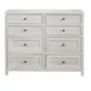 Larson Modern Farmhouse 8 Drawer Dresser Buttermilk