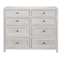 Larson Modern Farmhouse 8 Drawer Dresser Buttermilk