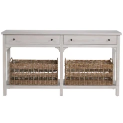 Modern Farmhouse Kinsley Buttermilk Finish Console Table -Famous Furniture Shop U011803 VM 1 09191.1689275966