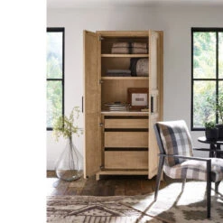 Modern Farmhouse Morgan Utility Cabinet -Famous Furniture Shop U011D674 RS DETAIL 13384.1687269575