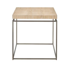 Modern Farmhouse Natural Oak End Table
