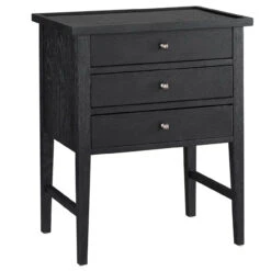 Modern Farmhouse 3 Drawer Small Nightstand -Famous Furniture Shop U011F351 2 1 54669.1688574536