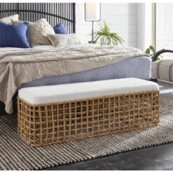 Getaway Coastal Living Home Collection Rattan Bench -Famous Furniture Shop U033380 RM 1 93577.1687805617