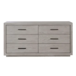 Modern Siltstone Gray 6 Drawer Dresser