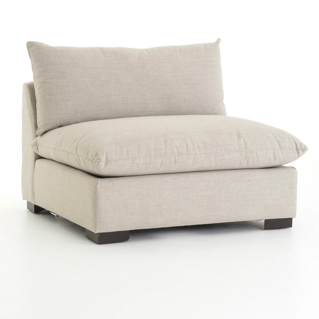 Westworld Modern Neutral Beige Sectional Armless Chair 3 Westworld Modern Neutral Beige Sectional Armless Chair