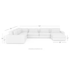Westwood Modern Essence Natural 6-Piece U-Shape Modular Sectional With Ottoman 170" -Famous Furniture Shop UATR 066 377 S12 2 50796.1614818932