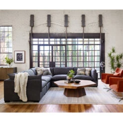 Westworld Modern Gray 6-Piece Corner Sectional Sofa 156" -Famous Furniture Shop UATR S03 008 ROM 1 58483.1527888961