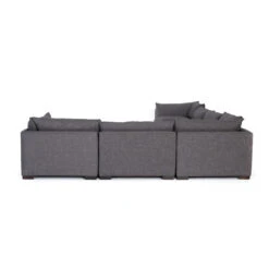 Westworld Modern Gray 6-Piece Corner Sectional Sofa 156" -Famous Furniture Shop UATR S07 008 BCK 2 45360.1527888968