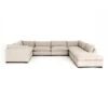 Westwood Modern Beige 8-Piece U-Shape Modular Sectional With Ottoman 156"