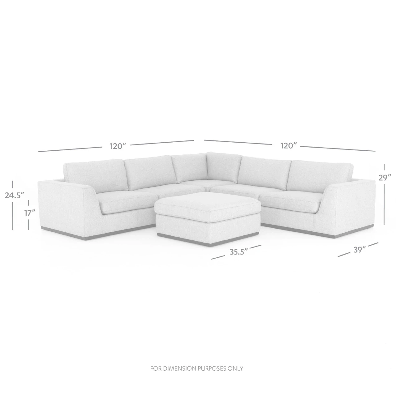 Colt 3 Piece Sectional With Ottoman 4 Colt 3 Piece Sectional With Ottoman - Image 2