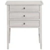 Modern Farmhouse 3 Drawer White Small Nightstand -Famous Furniture Shop UO11351 4140 vm 002 1 68755.1688575127