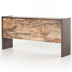 Isla Spalted Primavera Wood 4 Door High Sideboard -Famous Furniture Shop UWES 109 PRM 1 71744.1515790255